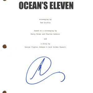 Andy Garcia Signed Autograph Ocean's Eleven Full Script Screenplay Beckett COA
