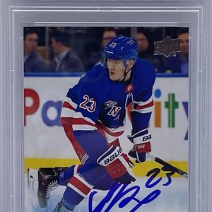 Adam Fox Signed 2019-2020 Upper Deck Young Guns Rookie Card NY Rangers PSA/DNA