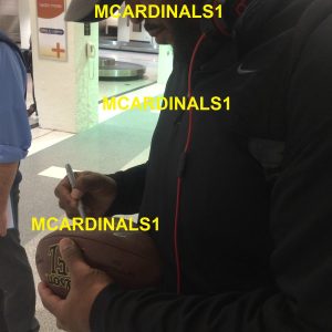 Seattle Seahawks WALTER JONES Signed Autographed NFL Football PROOF! HOF 14
