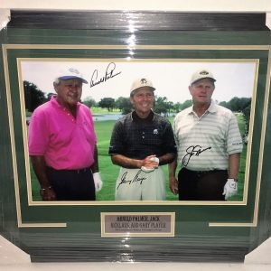 PSA/DNA Masters ARNOLD PALMER JACK NICKLAUS GARY PLAYER Signed Autographed Photo