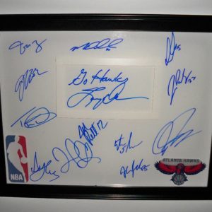 ATL Hawks JOE JOHNSON Team Signed Auto Basketball COA!!
