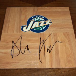 Utah Jazz #10 ALEC BURKS Signed Autographed Basketball Floor COA!
