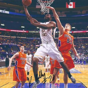 Wichita State Shockers #20 KADEEM COLEBY Signed Autographed Basketball COA! 31-0
