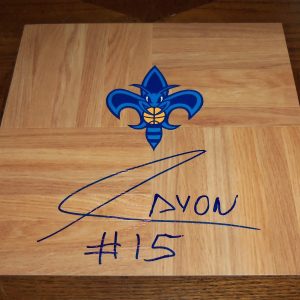 New Orleans Hornets GUSTAVO AYON Signed Autographed Basketball Floor COA! PROOF!