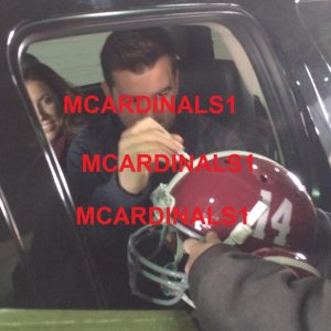 Alabama #10 AJ MCCARRON Signed Autographed Football F/S Helmet COA! EXACT PROOF!