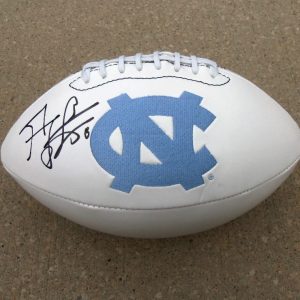 UNC Tar Heels GREG LITTLE Signed Autographed Logo Football COA! PROOF!
