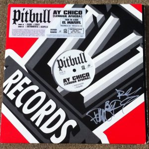 Ay Chico PITBULL Signed Auto Album COA!
