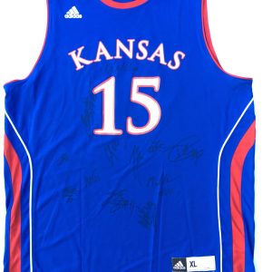 2016-17 KANSAS JAYHAWKS TEAM Signed Autographed Basketball Jersey! JOSH JACKSON+
