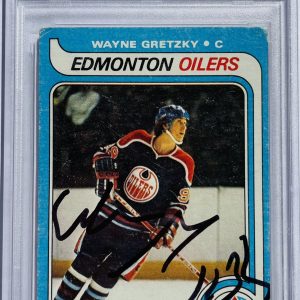 1979 Edmonton Oilers WAYNE GRETZKY Topps Hockey Rookie Card #18 PSA/DNA Auto RC
