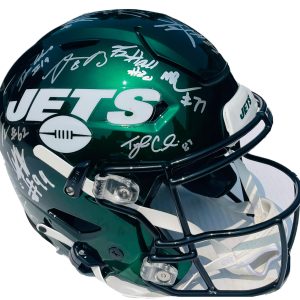 2023 New York Jets Team Autographed Speed Flex Football Helmet PSA/DNA! RODGERS+
