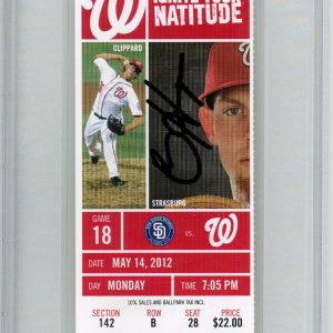 Bryce Harper Signed Autographed Game Used 1st Career HR Ticket Auto PSA/DNA