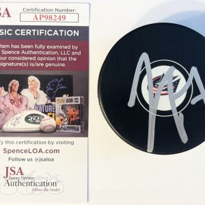 Sean Kuraly Signed Autographed Columbus Blue Jackets Logo Hockey Puck JSA