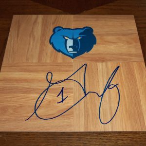 Memphis Grizzles GILBERT ARENAS Signed Autographed Basketball Floor COA! PROOF
