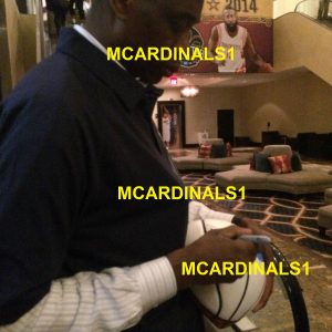 Atlanta Hawks #55 DIKEMBE MUTOMBO Signed Autographed Basketball COA! EXACT PROOF
