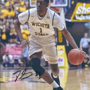 Wichita State Shockers #1 DERAIL GREEN Signed Autographed Basketball COA! 31-0
