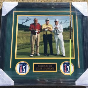 PSA/DNA Masters ARNOLD PALMER JACK NICKLAUS GARY PLAYER Signed Autographed Photo