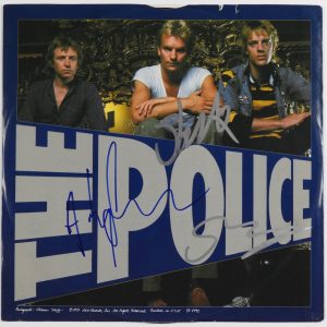 The Police JSA Signed Autograph Photo Album Reggatta De Blanc Sleeve