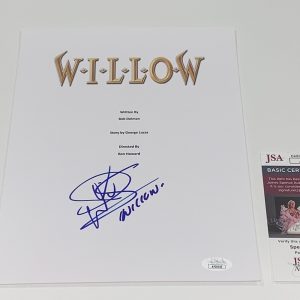 WARWICK DAVIS SIGNED WILLOW FULL MOVIE SCRIPT AUTOGRAPHED JSA COA
