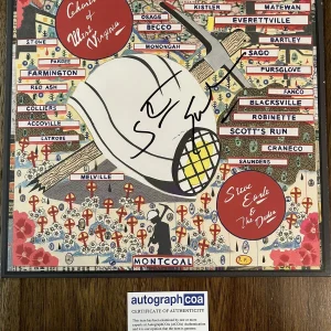 Steve Earle ‘Ghost Of West Virginia’ Signed Vinyl Album Folk Singer ACOA
