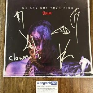 ‘Slipknot’ Signed Vinyl Album ‘We Are Not Your Kind’ Clown, Sid, Root, Mick ACOA

