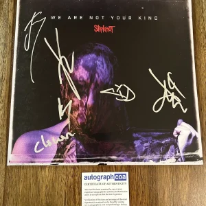 ‘Slipknot’ Signed Vinyl Album ‘We Are Not Your Kind’ Clown, Sid, Root, Mick ACOA
