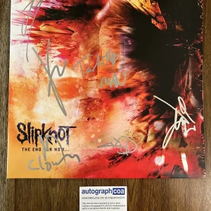 ‘Slipknot’ Signed Vinyl Album ‘The End, So Far’ Clown, Sid, Root, Mick ACOA
