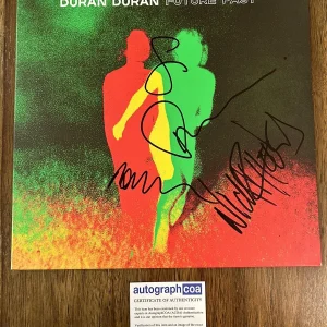 ‘Duran Duran’ ‘Simon, Nick, Roger, John’ Signed Vinyl Album ‘Future Past’ ACOA

