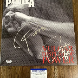 ‘Pantera’ Signed ‘Vulgar Display Of Power’ Vinyl Album Phil Anselmo & Rex PSA
