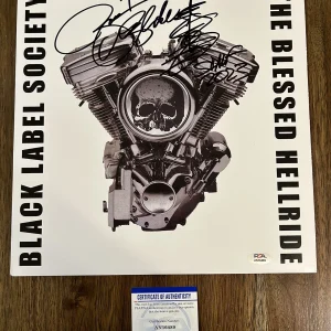 Zakk Wylde ‘Black Label Society’ Signed ‘The Blessed Hellride’ Vinyl Album PSA
