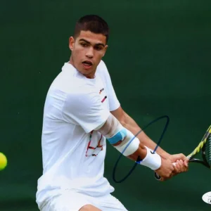 Carlos Alcaraz Signed Autograph 8x10 Photo Wimbledon US Open Champion - JSA COA