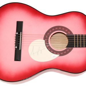 Amy Grant Signed Autograph Pink Acoustic Guitar - Age to Age Unguarded JSA COA
