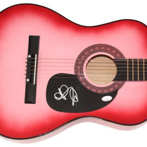 Alanis Morissette Signed Autograph Pink Acoustic Guitar - Jagged Little Pill JSA
