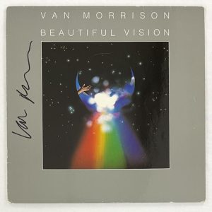 Van Morrison Signed Autograph Album Vinyl Record LP Beautiful Vision - JSA COA