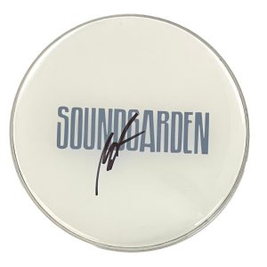 Matt Cameron Signed Autograph 12" Custom Soundgarden Drumhead - Pearl Jam w/ JSA