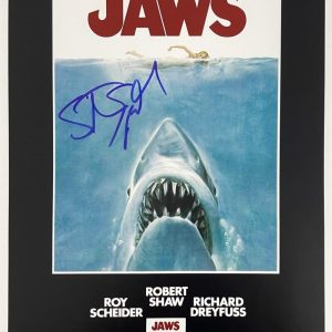 Steven Spielberg Signed Autograph Jaws 12x18 Movie Poster Photo w/ Beckett COA
