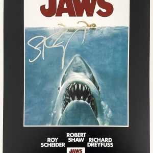 Steven Spielberg Signed Autograph Jaws 12x18 Movie Poster Photo - Beckett COA