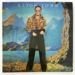 Bernie Taupin Signed Autograph Album Vinyl Record LP Elton John Caribou JSA COA