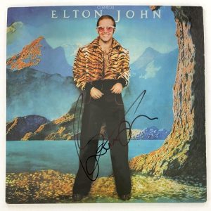 Bernie Taupin Signed Autograph Album Vinyl Record - Elton John Caribou JSA COA