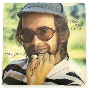 Bernie Taupin Signed Autograph Album Record Elton John Rock of Westies JSA COA