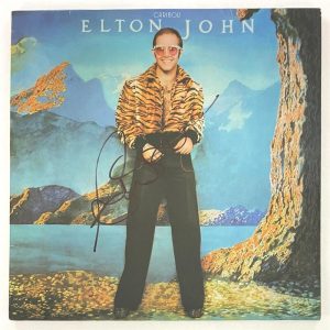 Bernie Taupin Signed Autograph Album Vinyl Record Elton John Caribou w/ JSA COA