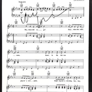 Van Morrison Signed Autograph Brown Eyed Girl Sheet Music Booklet - JSA COA