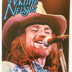 Willie Nelson Signed Autograph On the Road Concert Tour Program Book w/ PSA COA