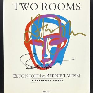 Sir Elton John & Bernie Taupin Signed Autograph Two Rooms Book w/ JSA COA