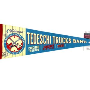 Susan Tedeschi & Derek Trucks Signed Autograph Chicago Theatre 2019 Pennant JSA