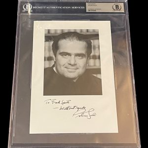 Antonin Scalia Supreme Court Justice Law Signed Autograph Photo BAS Beckett Slab