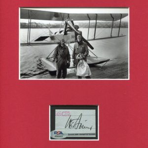 William E. Boeing Aircraft Airline Founder & Son Signed Autograph Photo Display