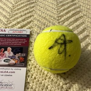 Ons Jabeur Signed Tennis Ball Autographed JSA Authentication COA
