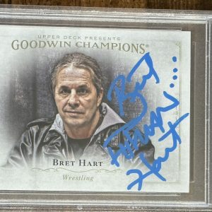 2016 UD Goodwin Champ Bret Hitman Hart WWE WWF PSA DNA Signed Autograph Hit Man