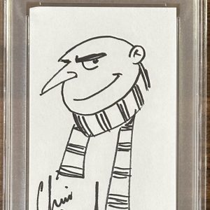 Felonious Gru Despicable Me Original Drawing Signed Chris Renaud PSA DNA Sketch