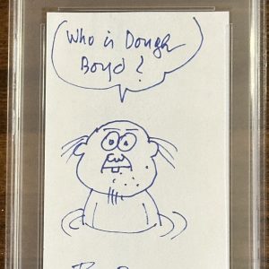 Garbage Pail Kids Original Sketch Drawing Signed & Drawn By Tom Bunk PSA DNA COA